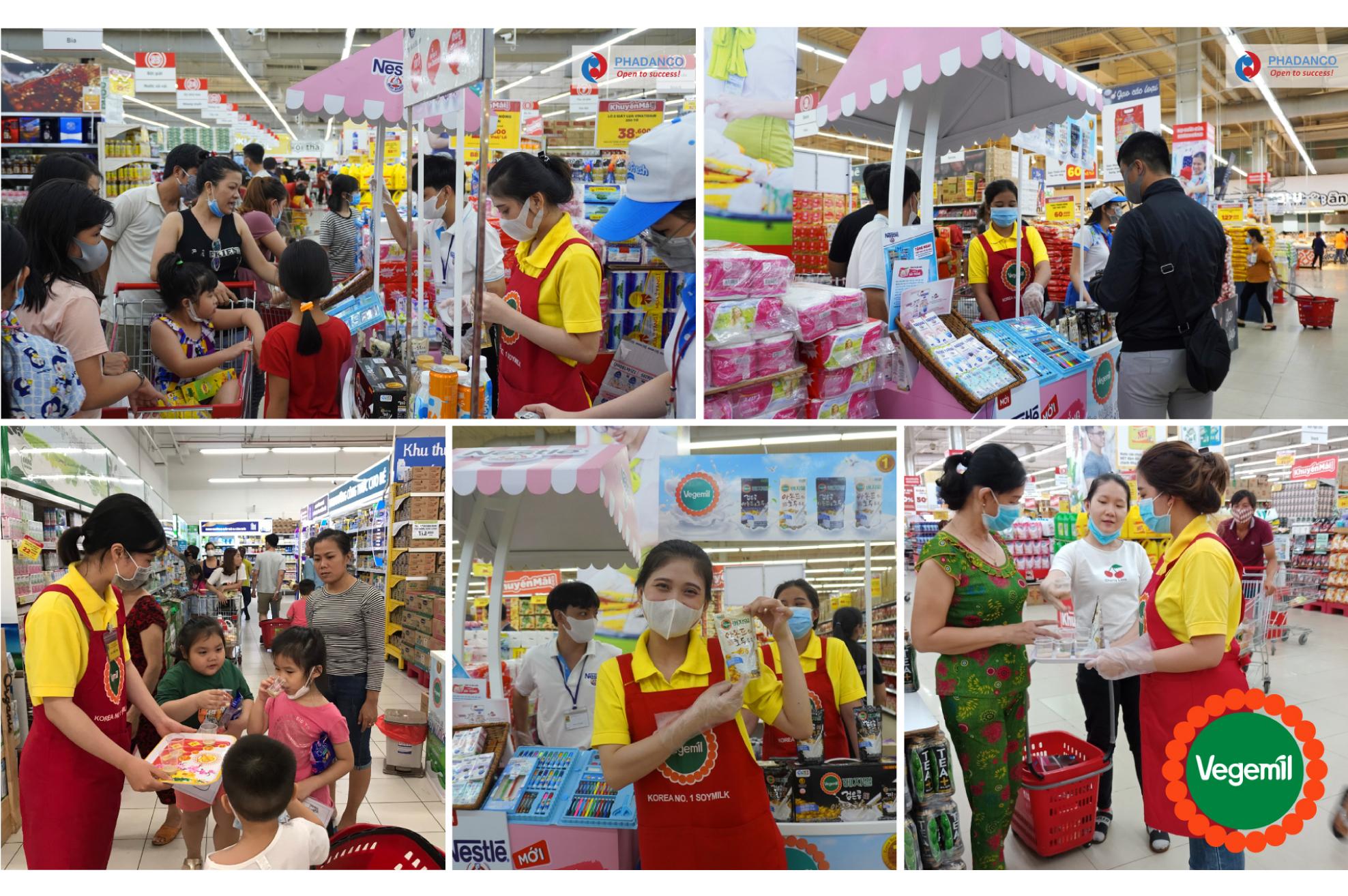 Rất đông khách hàng ủng hộ sản phẩm sữa Vegamil Hàn Quốc